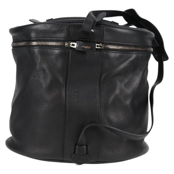 BALENCIAGA Shoulder Bag Leather Black Auth - Picture 2 of 15